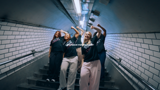 Dancers taking part in the DANCE LIVE CHECK YOUR CHEST campaign